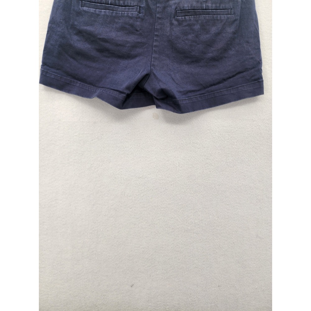 Calvin Klein Navy Blue Chino Shorts Womens Size 4 Casual Summer Classic Preppy - Picture 8 of 11